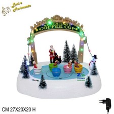 GIOSTRINA NATALIZIA CARILLON INNEVATA CON LUCI MUSICA E MOVIMENTO ART. 06770