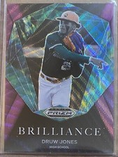 Druw Jones 2022 Panini Prizm Draft Picks - Brilliance #BR-DJ Purple Wave Prizm