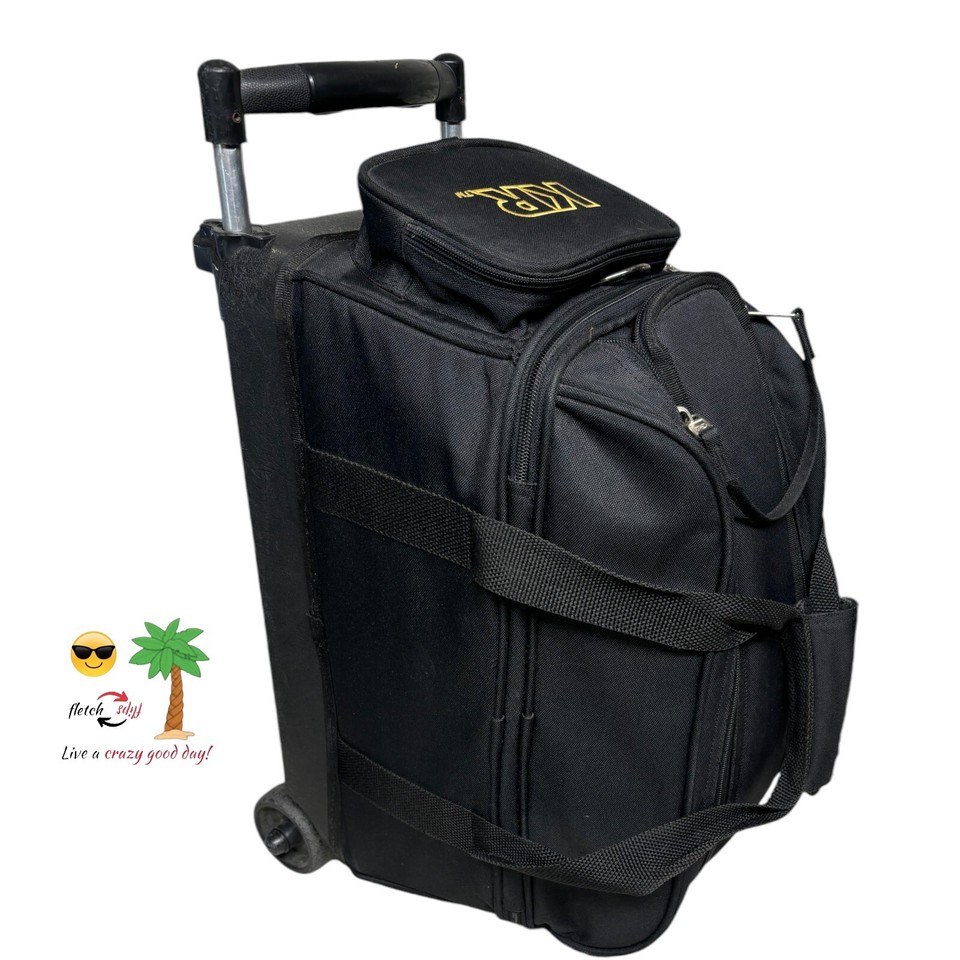 KRX Strike 2 Ball Bowling Ball Roller Rolling Bag Nice Pullout Handle