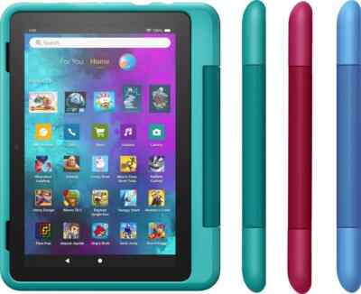 Amazon Fire HD 8 Kids Pro 12th Gen. 32GB , Wi-Fi, 8'' - Hello Teal