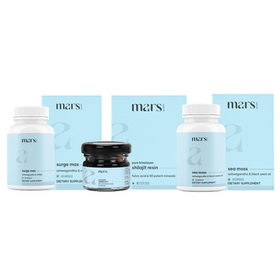 Mars By Ghc Performance Plus Combo Surge Max Caps Pure Himalayan Shilajit Resin