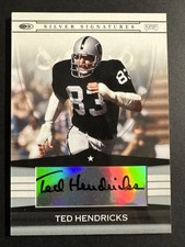 2008 Donruss Playoff Football - Ted Hendricks AUTO - SILVER SIGNATURES- Raiders 
