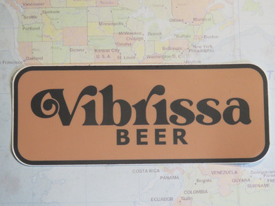 5'' BEER STICKER ~ VIBRISSA Beer & Kitchen Brewery ~ Front Royal, VIRGINIA