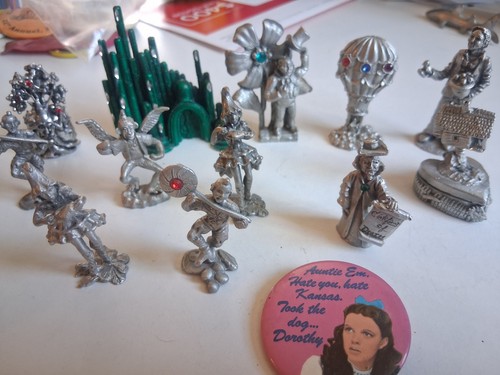 Vintage RARE Wizard of Oz Pewter 1997-98 Comstock Collection 12 Pieces Set