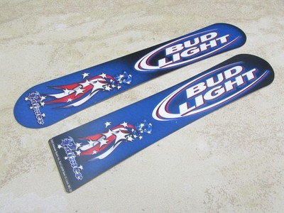 2 Pack  Bud Light, Sticker Decal, Bar, Fridge, For Tap Handle, Palmer Snowboard