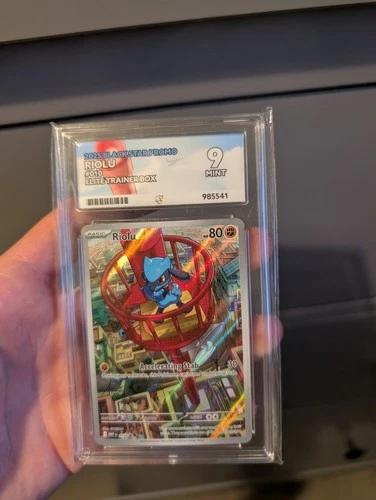 Pokémon TCG Riolu 010 Grade 9 Mint Ace Grading