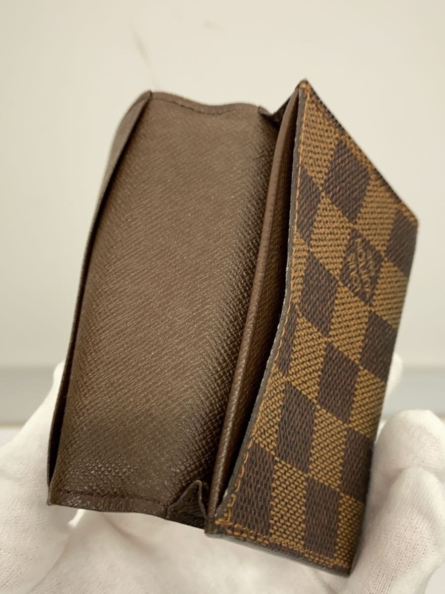 LOUIS VUITTON Envelope Carte de Visite Damier Ebene Leather BRW Women's thumbnail 5