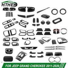 Carbon Interior Full Decor Cover Trim Accessories For Jeep Grand Cherokee 11-20 Carbon Interior Full Decor Cover Trim Accessories For Jeep Grand Cherokee 11-20