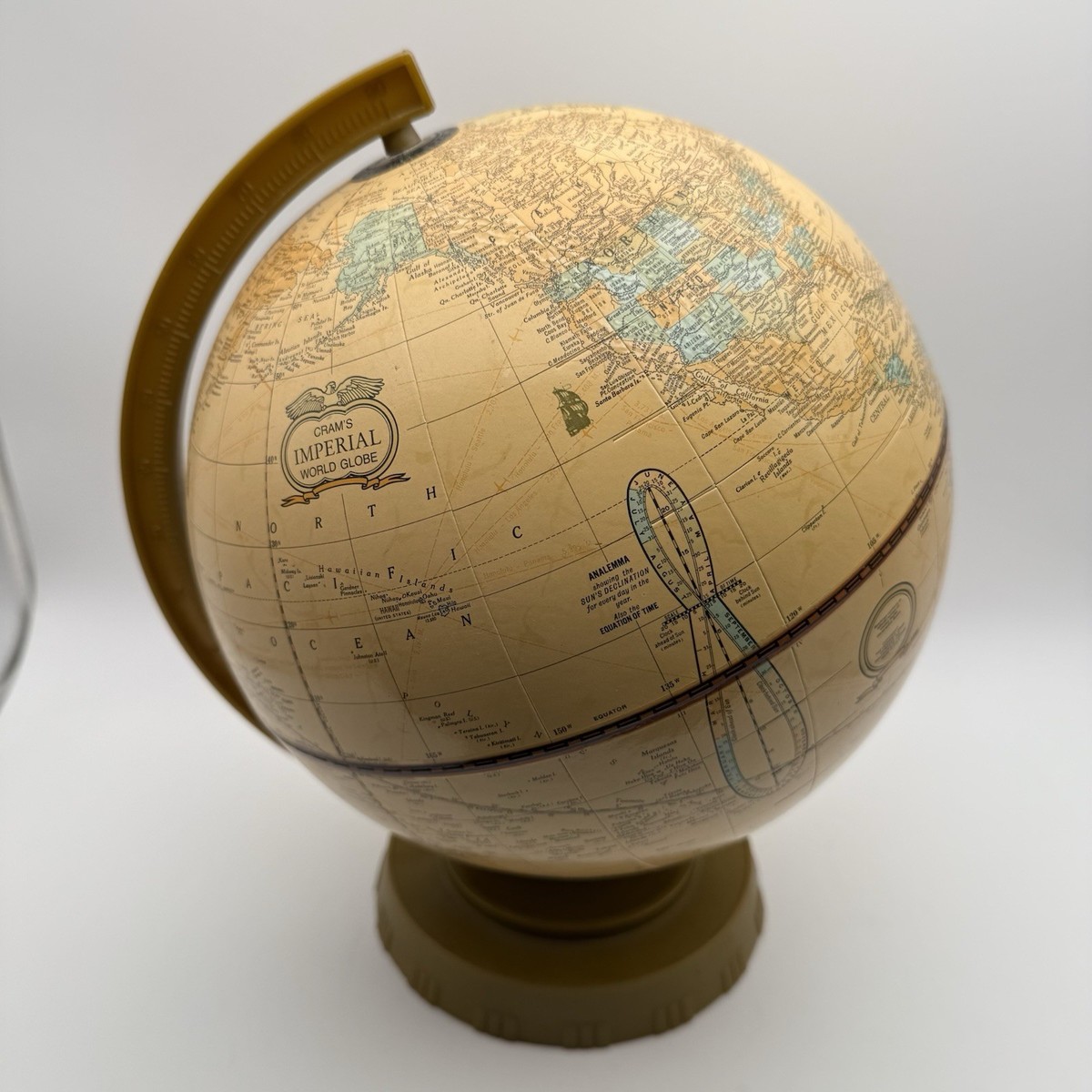 Vintage Cram's Imperial World Globe, Plastic Base, USSR | eBay