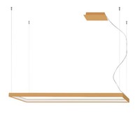 HäNgelampe Pendelleuchte Wohnzimmerlampe Led Alu Esszimmerleuchte Gold L 130 Cm