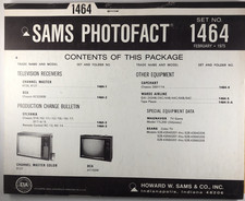 SAMS PHOTOFACT FOLDER SET NO. 1464, 1975, SCHEMATICS  SERVICE MANUALS