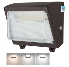 120W LED Wall Pack Light 80/100/120W Switchable IP65 Dusk to Dawn Outdoor