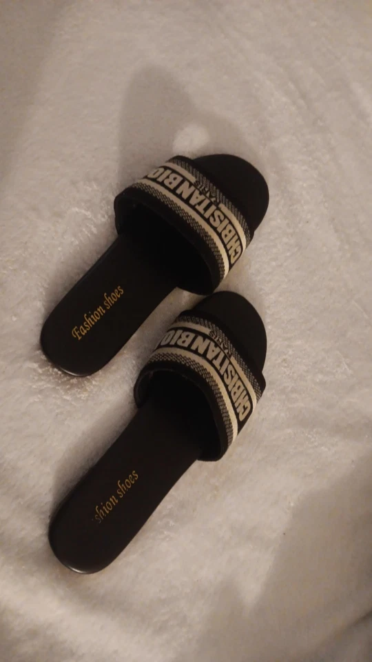 Christian Dior Dway Sandals Women Black , Size 7.5, Worn But Great In Condition - Image 3 of 3