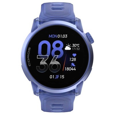 Coros Pace 4 GPS-Sportuhr mit Aluminiumgehäuse & Silikonarmband - Ultra Violet