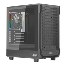 NOUA Fobia LK100 Case Micro-ATX Nero Micro Tower Ventola ARGB Pannello in Vetro
