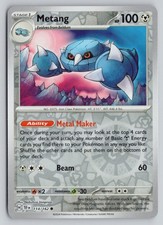 METANG 114/162 COMMON TEMPORAL FORCES POKEMON REVERSE HOLO NM