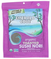 Organic Toasted Sushi Nori By Emerald Cove 50 Sheets