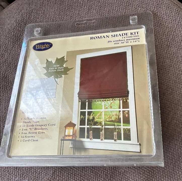 Wrights Roman Shade Kit ~ Sealed