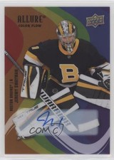 2022 Upper Deck Allure Color Flow Full Rainbow Jeremy Swayman #SF-88 Auto 0z6k