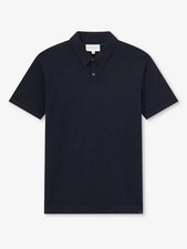 DEREK ROSE MENS POLO SHIRT - SMALL - SEA ISLAND COTTON - RRP. £295 - JACOB TOP