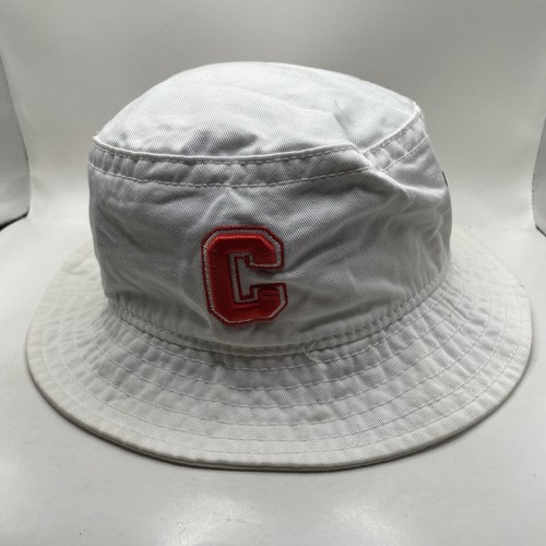 Cornell Big Red Bucket Hat White Cotton Cleaned Small Medium VGC
