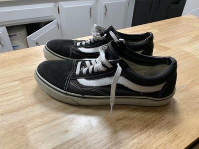 VTG  VANS Old Skool Black Swede Leather Sneakers Sz 11 Men's Shoes Skateboard