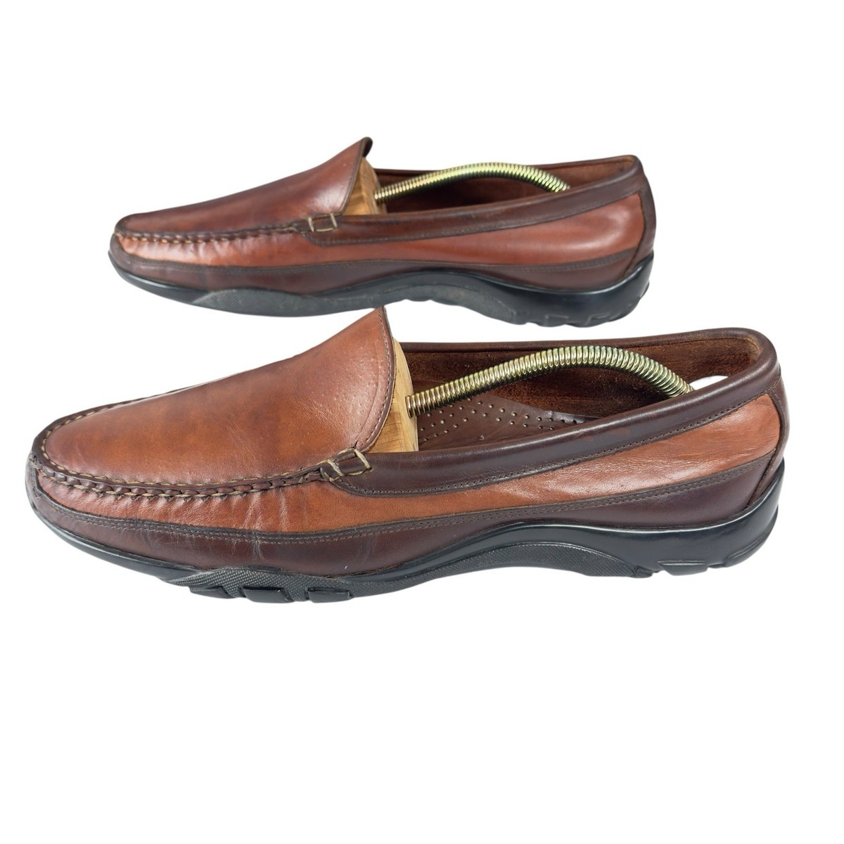 Allen Edmonds Boulder Loafer Mens Sz 11B Brown Leather Cole Haan Tucker Lot of 2 Allen Edmonds Brown Loafer Casual Shoes for Men for sale | eBay main image 3