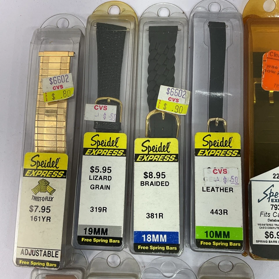 Lote de correas de reloj Speidel Express nuevas varias vintage 9 Foto 3 de 4