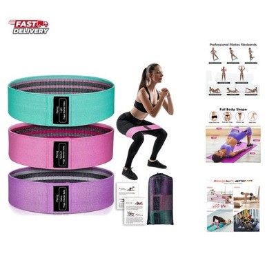 Resistance Bands for Working Out: 3-Set Professional Exercise Bands for Pilat...