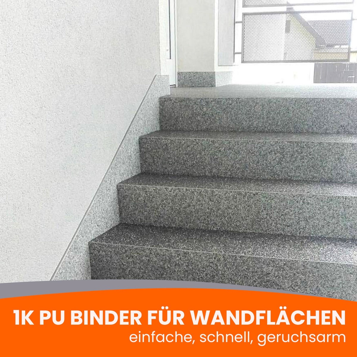 PU Bindemittel BEKATEQ 1K 2kg | Kleber Für Steinteppich Außen - UV-fest, Farblos, Für 50kg Kiesel Epoxidharz Betonversiegelung