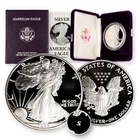 1989 S Silver American Eagle One Dollar Coin Proof Complete In Box W/ COA & OGP