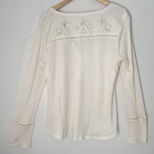 IDYLLWIND Miranda Lambert Waffel Henley Thermo Shirt Western Boho Neutral Gr. XL - Bild 16 von 23