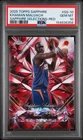 2025 Topps Chrome Sapphire Basketball Red Khaman Maluach #SS-10 PSA 10