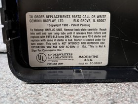 VINTAGE NUON KLOCKS RETRO NEON CLOCK (1988) BLACKLIGHT - WITH ORIGINAL BOX