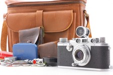  N MINT w/ Finder Case Leica IIIf Film Camera  Elmar 5cm 50mm f3.5 Lens JAPAN