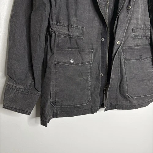 Calvin Klein Black Gray Double Zip Utility Jacket Men's Size Large NWT 402C508 image 3