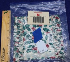 Longaberger Holly Fabric Basket Liner w/ Grip...