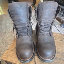 Red Wing Shoes 4404 Brown Work Boots Men's 11 Wide (E/W) Electrical Hazard E2.
