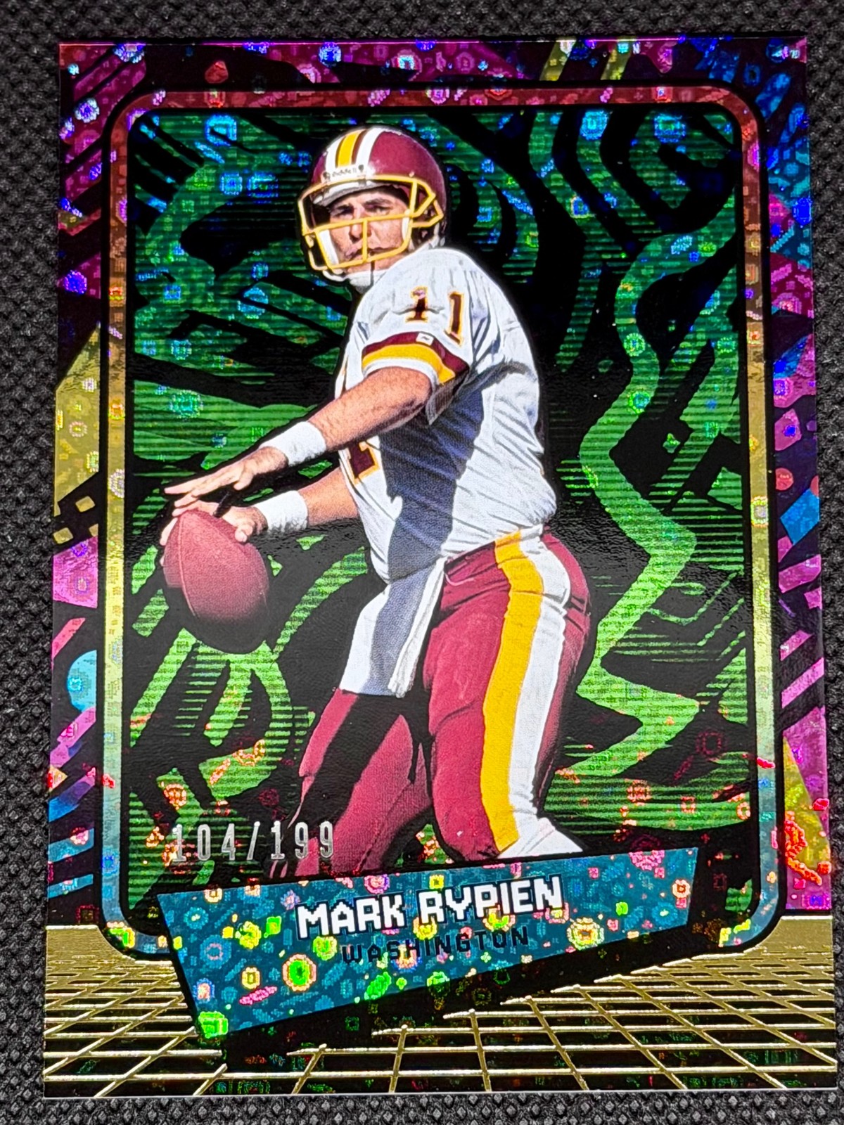 2026 Panini 90s #64 Redskins Super Bowl MVP Mark Rypien Lime Green /199