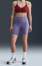 Nike Classic Women's Dusty Amethyst High-Waisted 8" Biker Shorts DV7797-527 