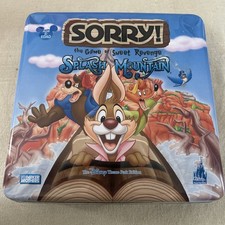 INCOMPLETO Sorry Juego de Mesa Walt Disney Splash Mountain con Lata de Metal Retirado Raro