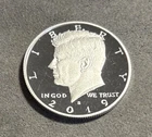2019 S Silver Kennedy Half Dollar Gem DCam Proof 99.9% Silver .999 0.999