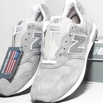 な*ぎ様 New Balance M1400 made in USA New Balance M1400JGY Made In USA White/ Grey Men's Running Shoes