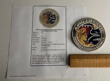 Vintage NASA Apollo 17 Unknown Manufacturer 4" Diameter Cloth-back Patch