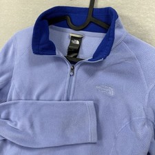 The North Face TKA 100 Fleece Pullover Womens M Purple Quarter Zip Gorpcore