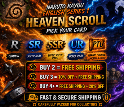 Naruto Kayou English Series 1 Heaven Scroll Singles Pick Your Card R-SR-SSR-UR