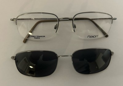 Flexon Magnetics 806 MAG By:Marchon 140 54 19 Brillengt+SonnenbrilleNeu