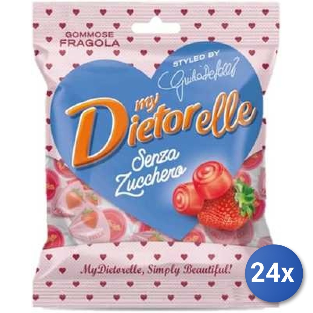 24X Multipack Dietorelle Strawberry Candies 70G