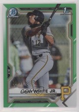 2021 Bowman Draft Chrome Green Refractor 31/99 Lonnie White Jr #BDC-28 0us5
