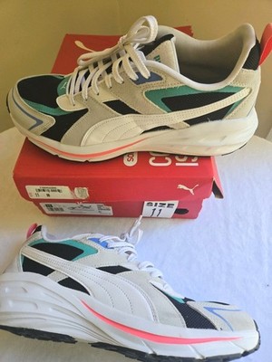 Puma Hypnotic LS Women's Running Shoes Size 11  White Black Green Sneaker 